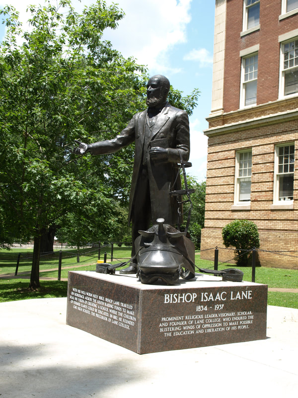 Lane College, Isaac Lane, Isaac Lane Statue, James A. Bray Administration Building, James A. Bray, James Bray, Bray Administration Building, Reuben A. Heavner, Historically Black Colleges and Universities, Historically Black College, HBCU